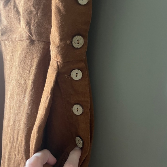 Son de Flor Pinafore Dress - Like New Warm Brown - Picture 7 of 9